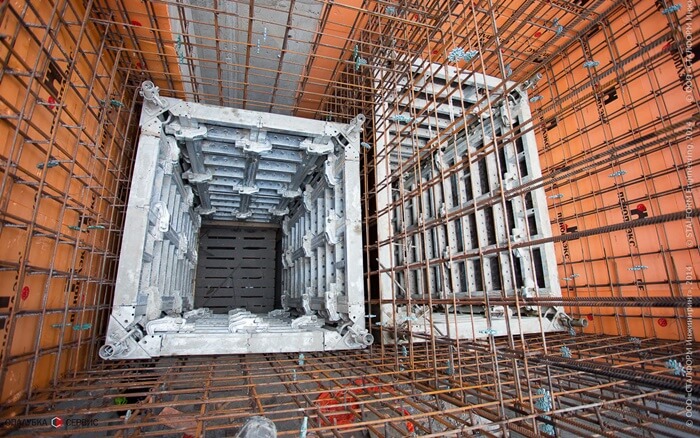 Аренда опалубки лифтовых шахт