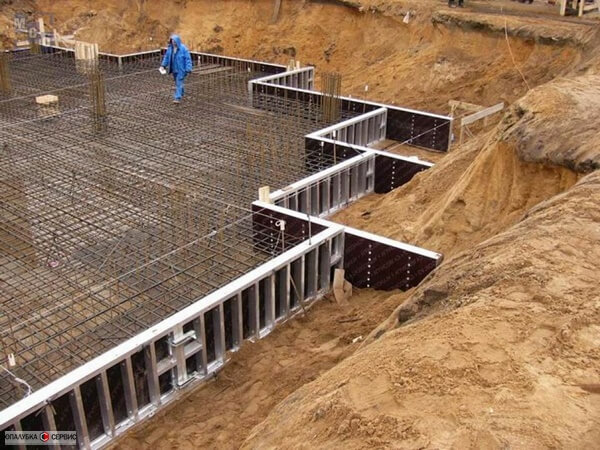 Аренда опалубки для фундамента