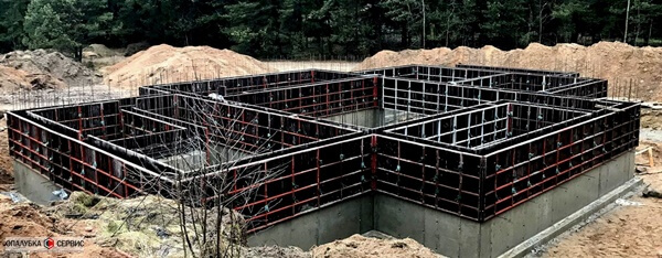 Аренда опалубки для фундамента